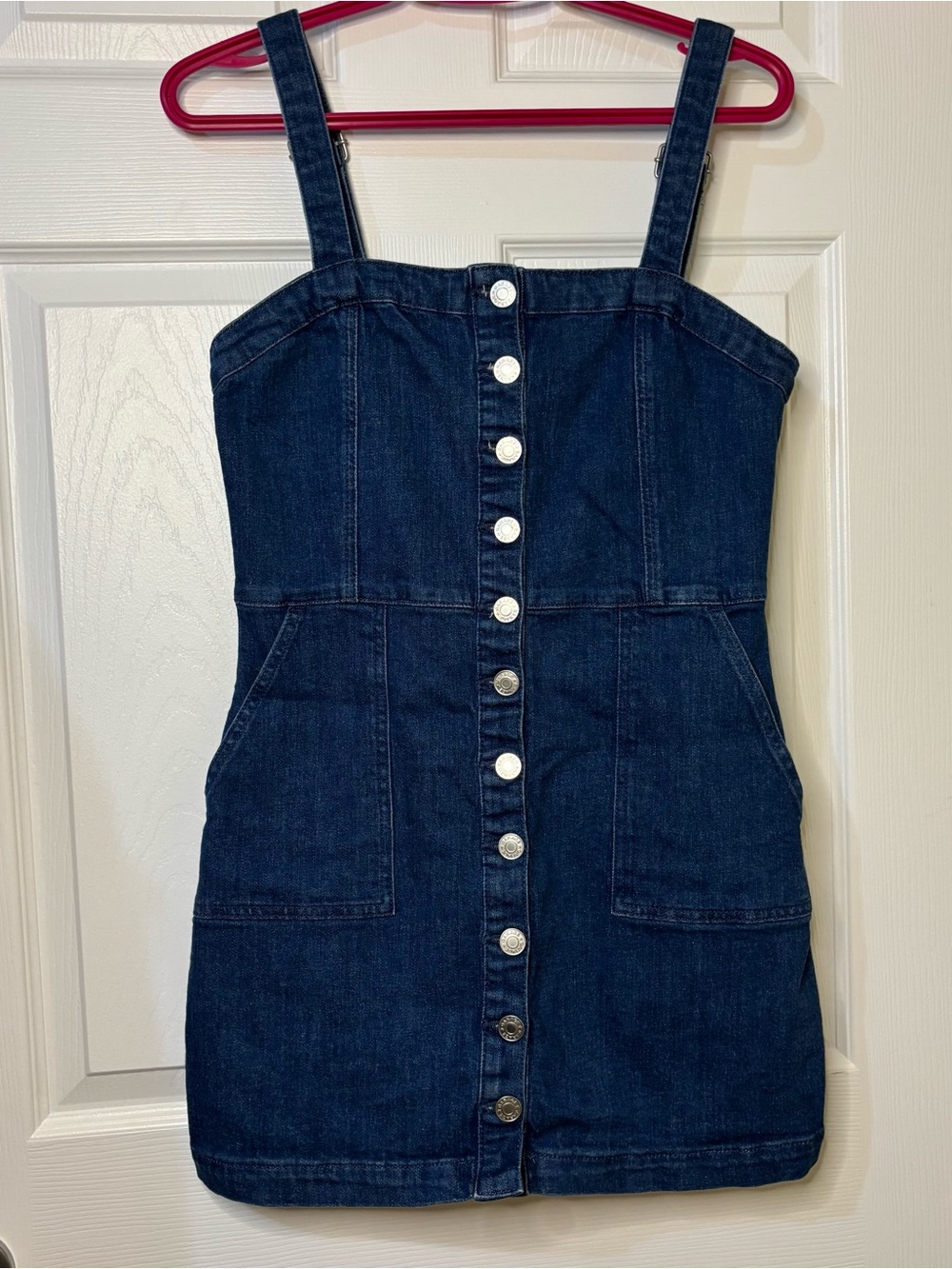 Garage Dark Blue Denim Mini Dress